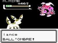 une photo d'Ã©cran de Pokemon Or sur Nintendo Game Boy Color